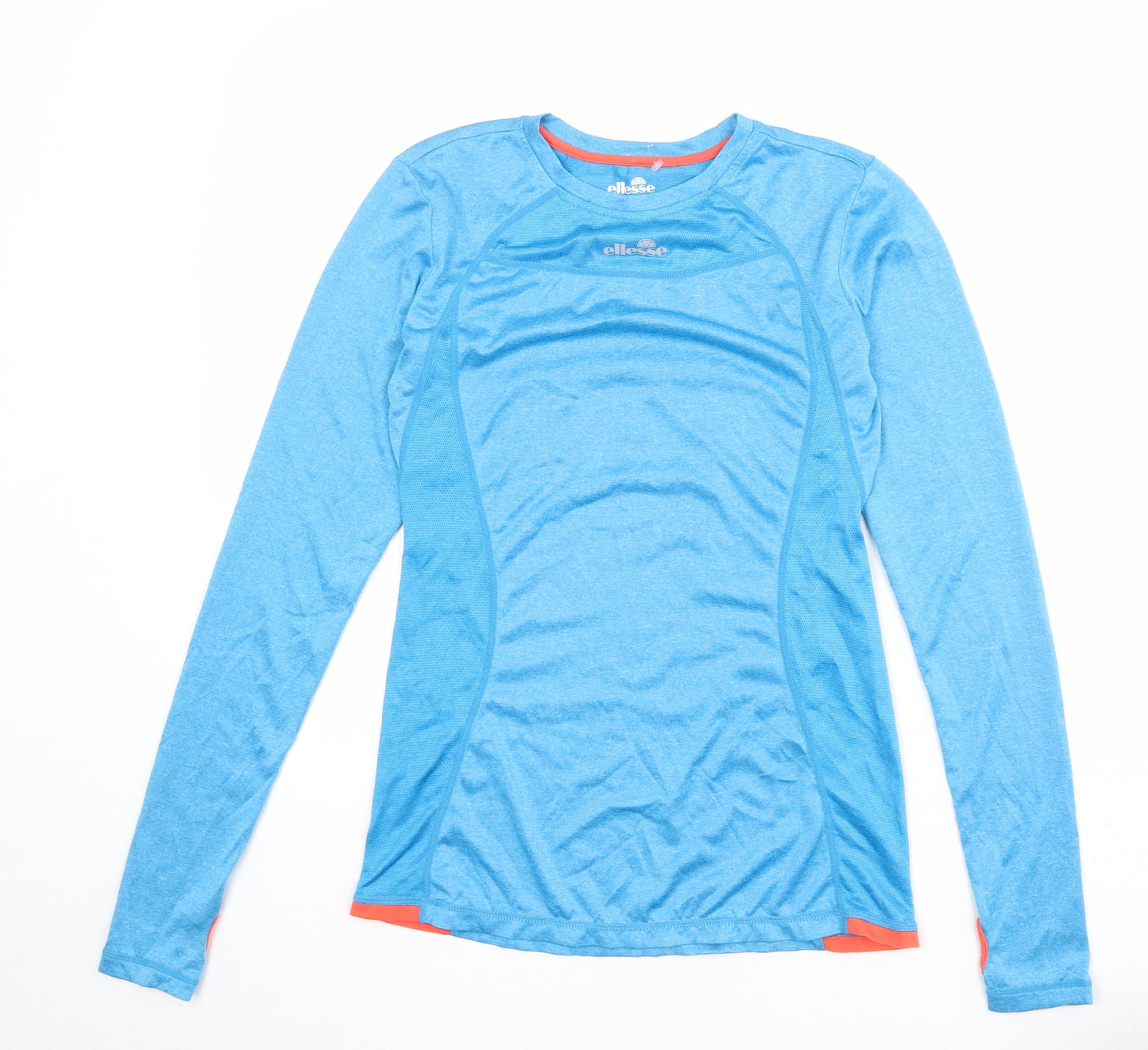 ellesse Womens Blue Polyester Basic T-Shirt Size 10 Round Neck Pullover