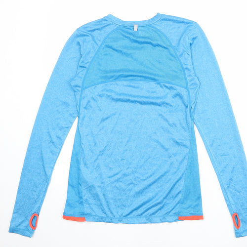 ellesse Womens Blue Polyester Basic T-Shirt Size 10 Round Neck Pullover