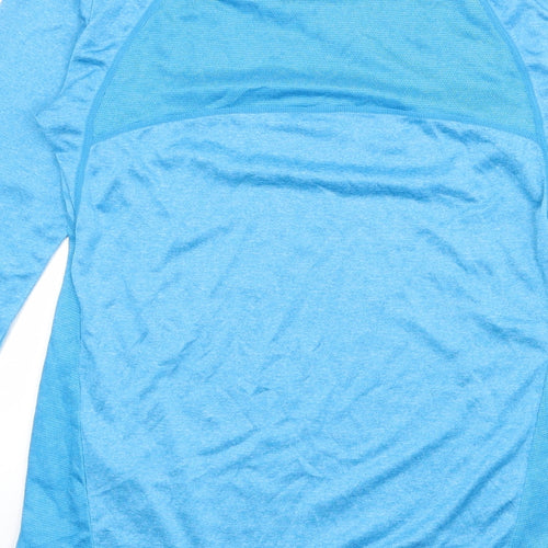 ellesse Womens Blue Polyester Basic T-Shirt Size 10 Round Neck Pullover