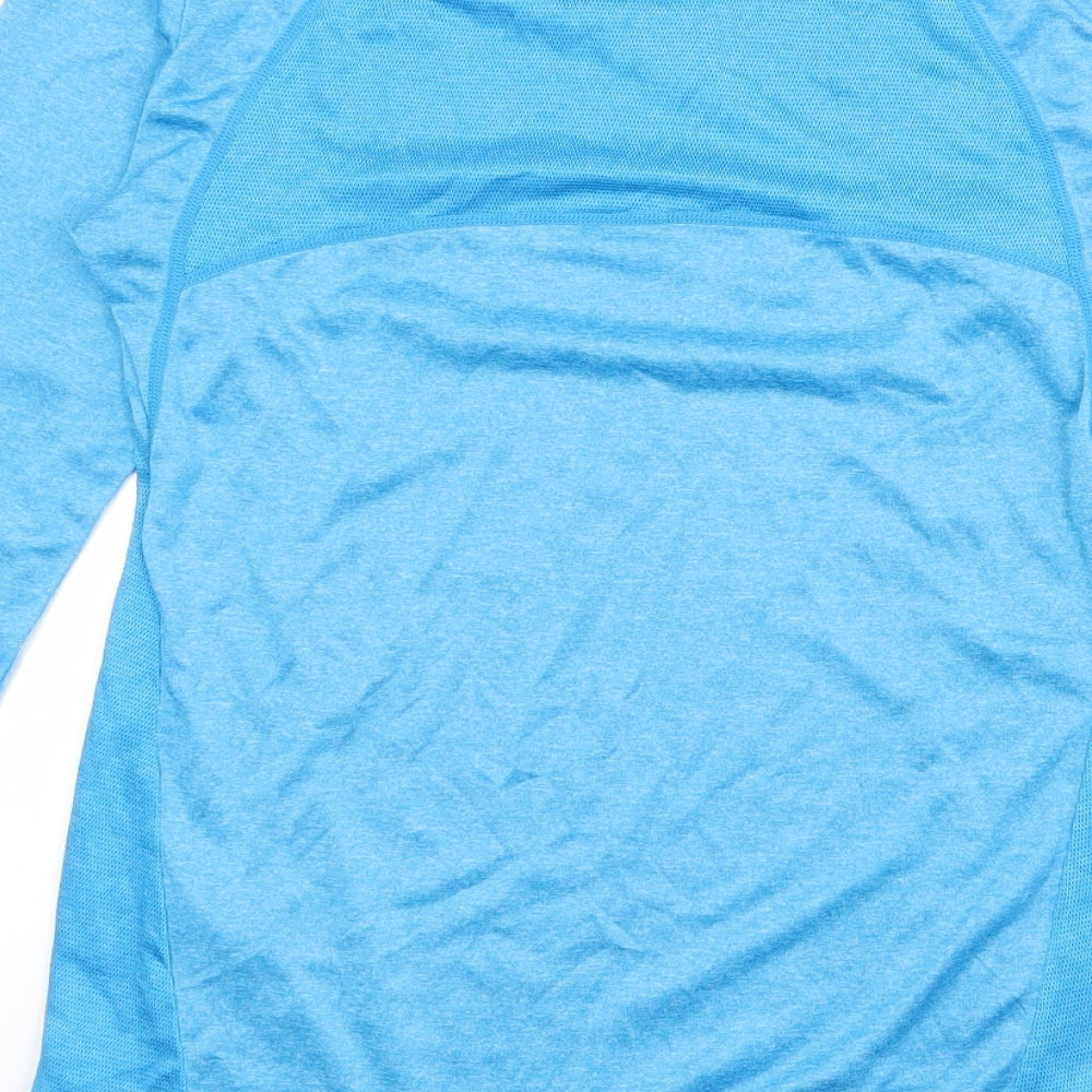 ellesse Womens Blue Polyester Basic T-Shirt Size 10 Round Neck Pullover