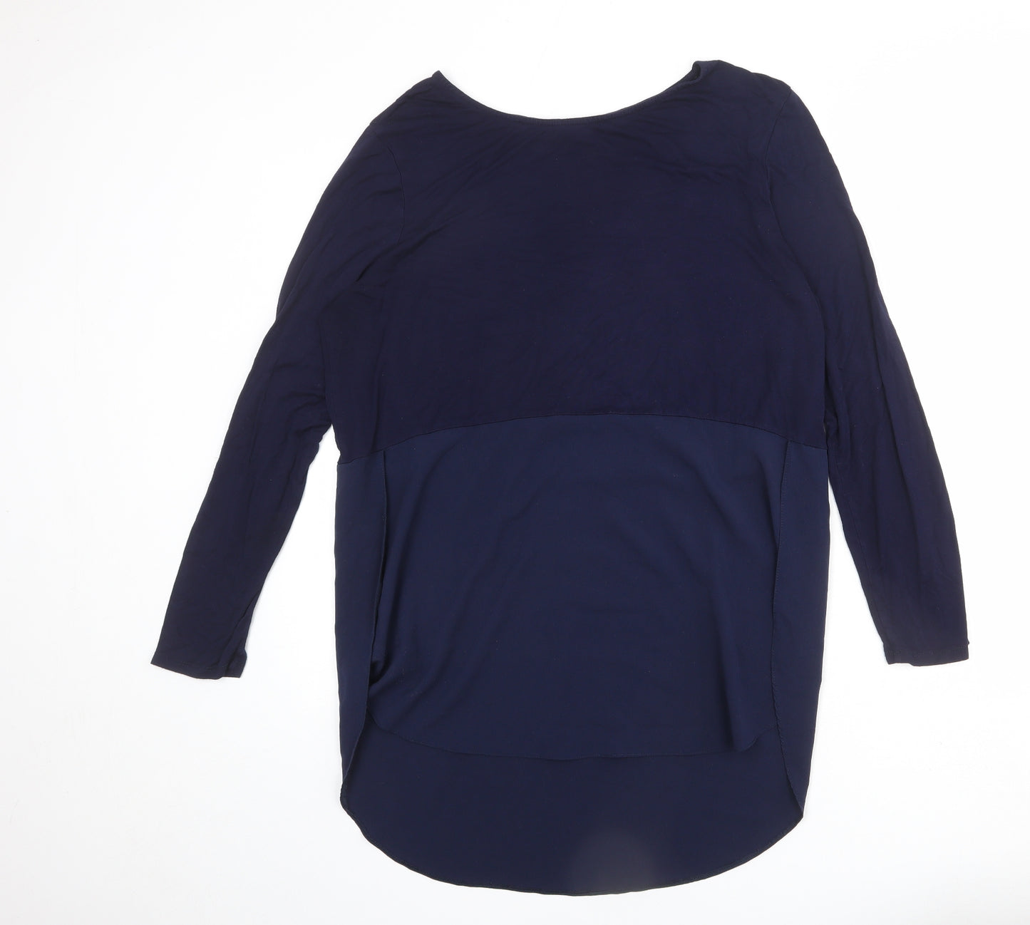 Phase Eight Womens Blue Viscose Basic T-Shirt Size 18 Round Neck