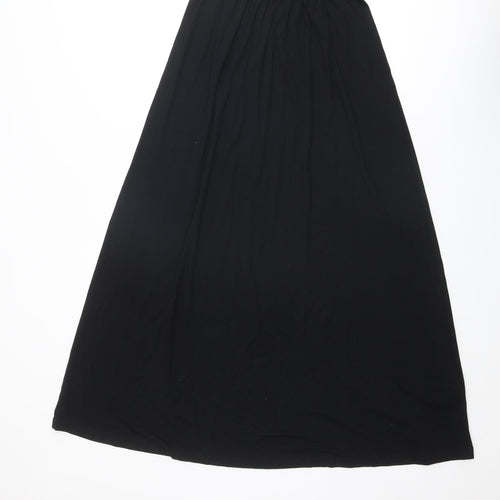 Boden Womens Black Viscose Maxi Skirt Size 6
