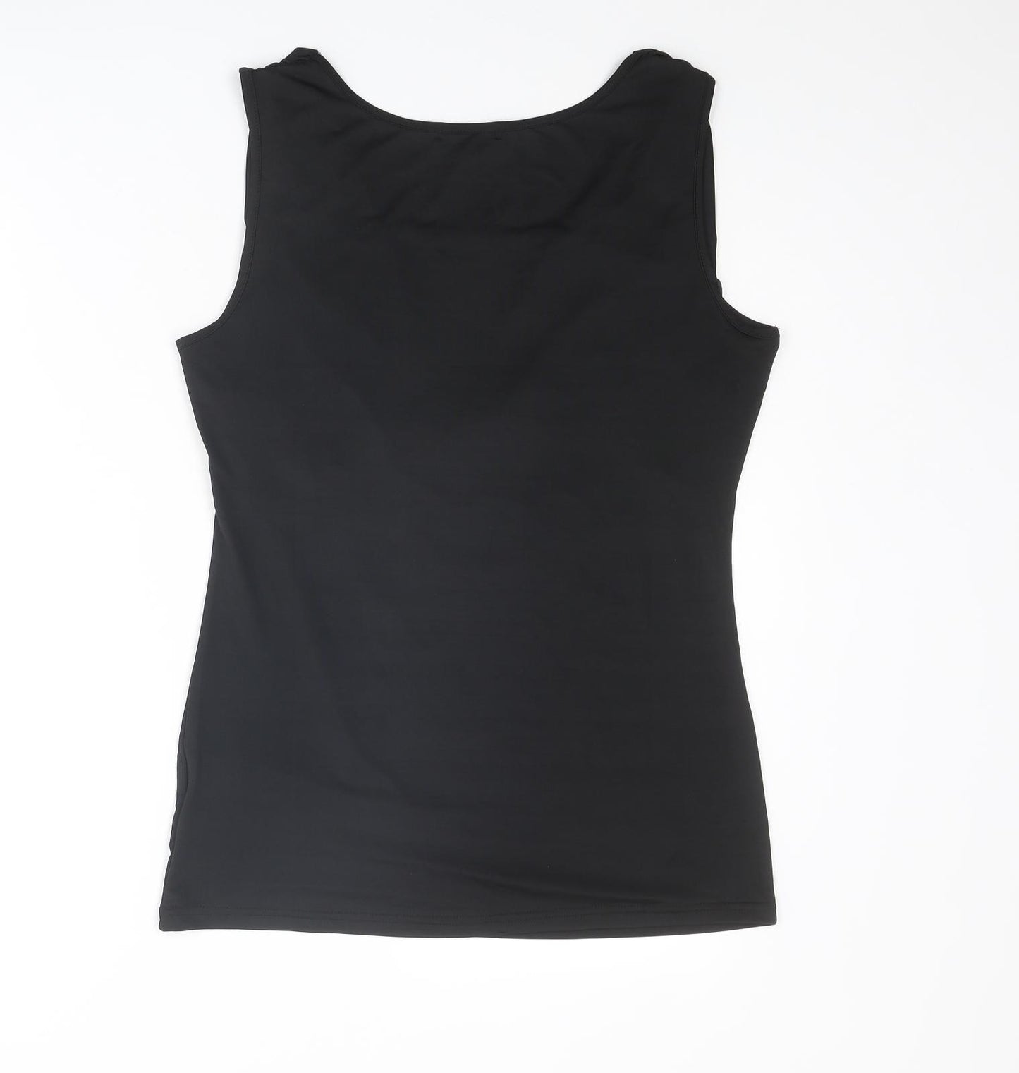 Stella Morgan Womens Black Polyester Basic Tank Size 14 Cowl Neck