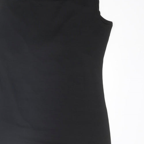 Stella Morgan Womens Black Polyester Basic Tank Size 14 Cowl Neck