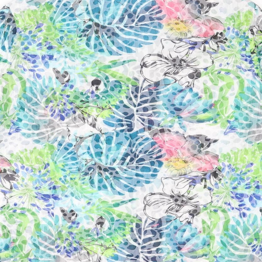 EWM Womens Multicoloured Floral Polyester Basic Button-Up Size 16 Collared