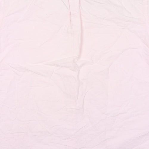 Marks and Spencer Mens Pink 100% Cotton Button-Up Size M Collared Button