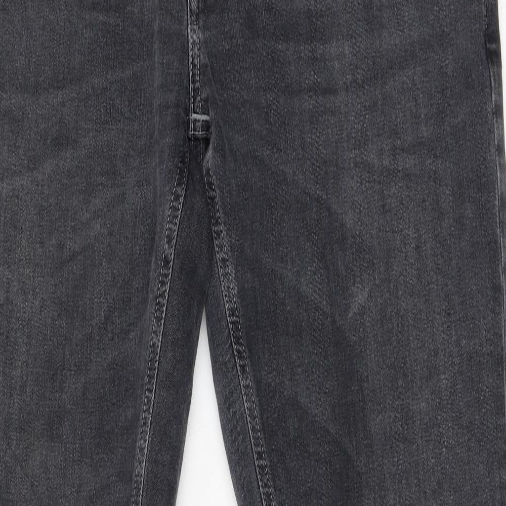 Nudie Womens Grey Cotton Skinny Jeans Size 34 in L32 in Regular Zip