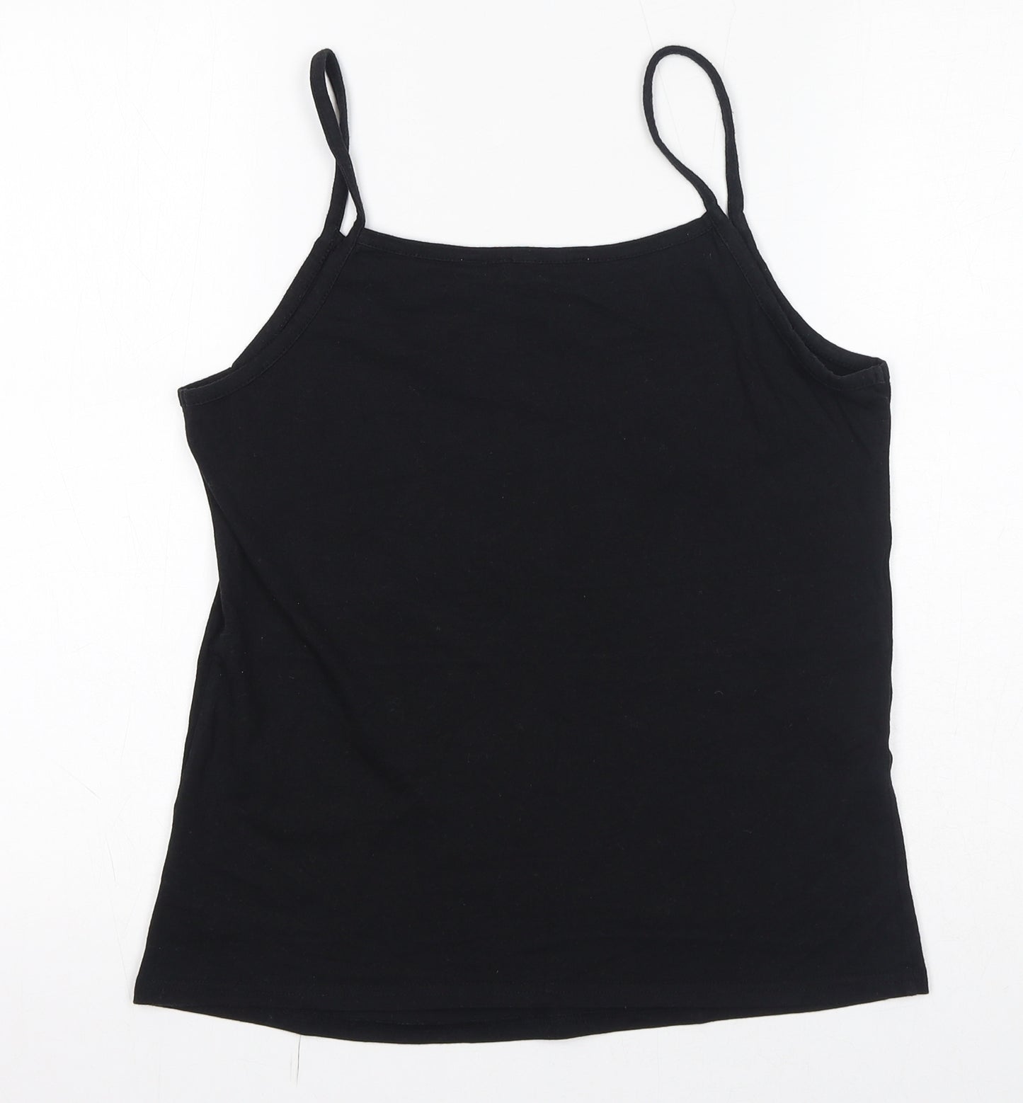 Fat Face Womens Black Polyester Basic Tank Size 12 Round Neck