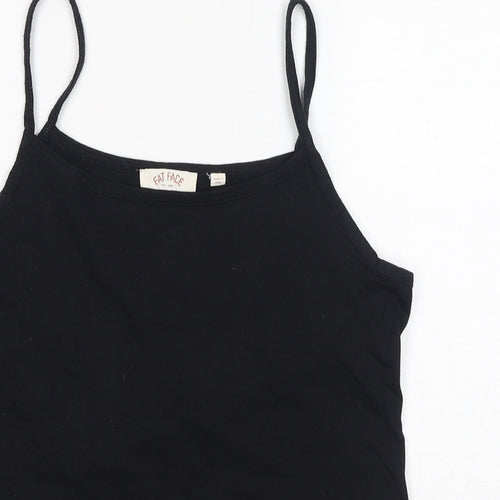 Fat Face Womens Black Polyester Basic Tank Size 12 Round Neck
