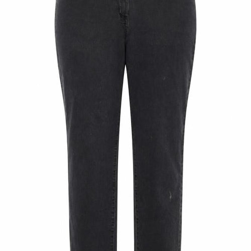 Mark Shale Womens Black Cotton Straight Jeans Size 12 L29 in Regular Zip