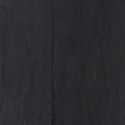 Mark Shale Womens Black Cotton Straight Jeans Size 12 L29 in Regular Zip
