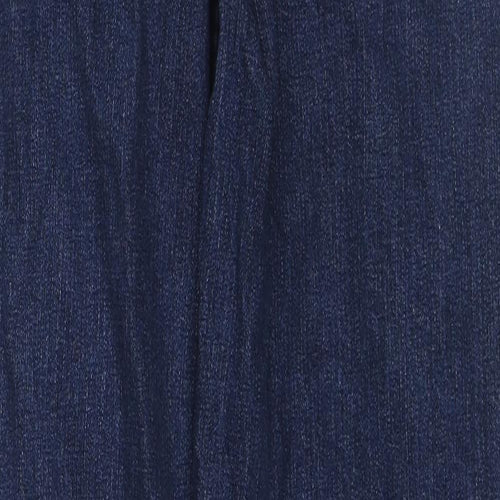 Jeanswear Womens Blue Cotton Mom Jeans Size 8 L30 in Regular Zip
