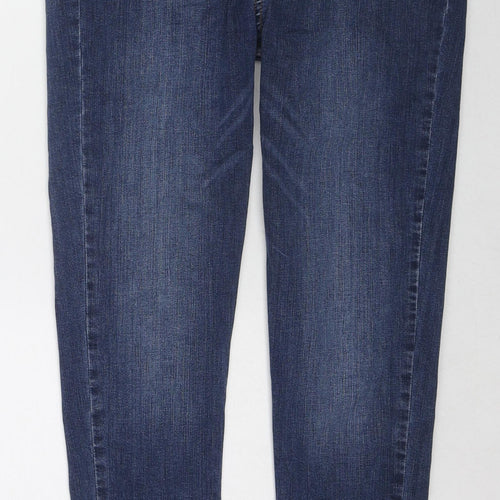 Hera Mens Blue Herringbone Cotton Skinny Jeans Size 30 in L27 in Regular Zip