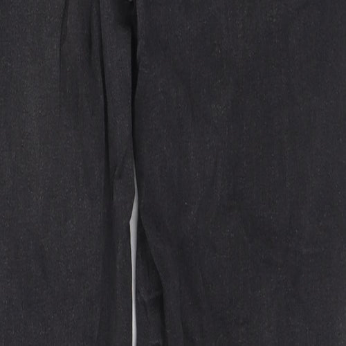 Denim & Co. Womens Black Cotton Skinny Jeans Size 14 L25 in Regular Zip