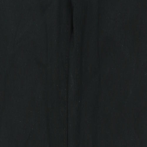 TU Womens Black Cotton Straight Jeans Size 10 L29 in Regular Zip