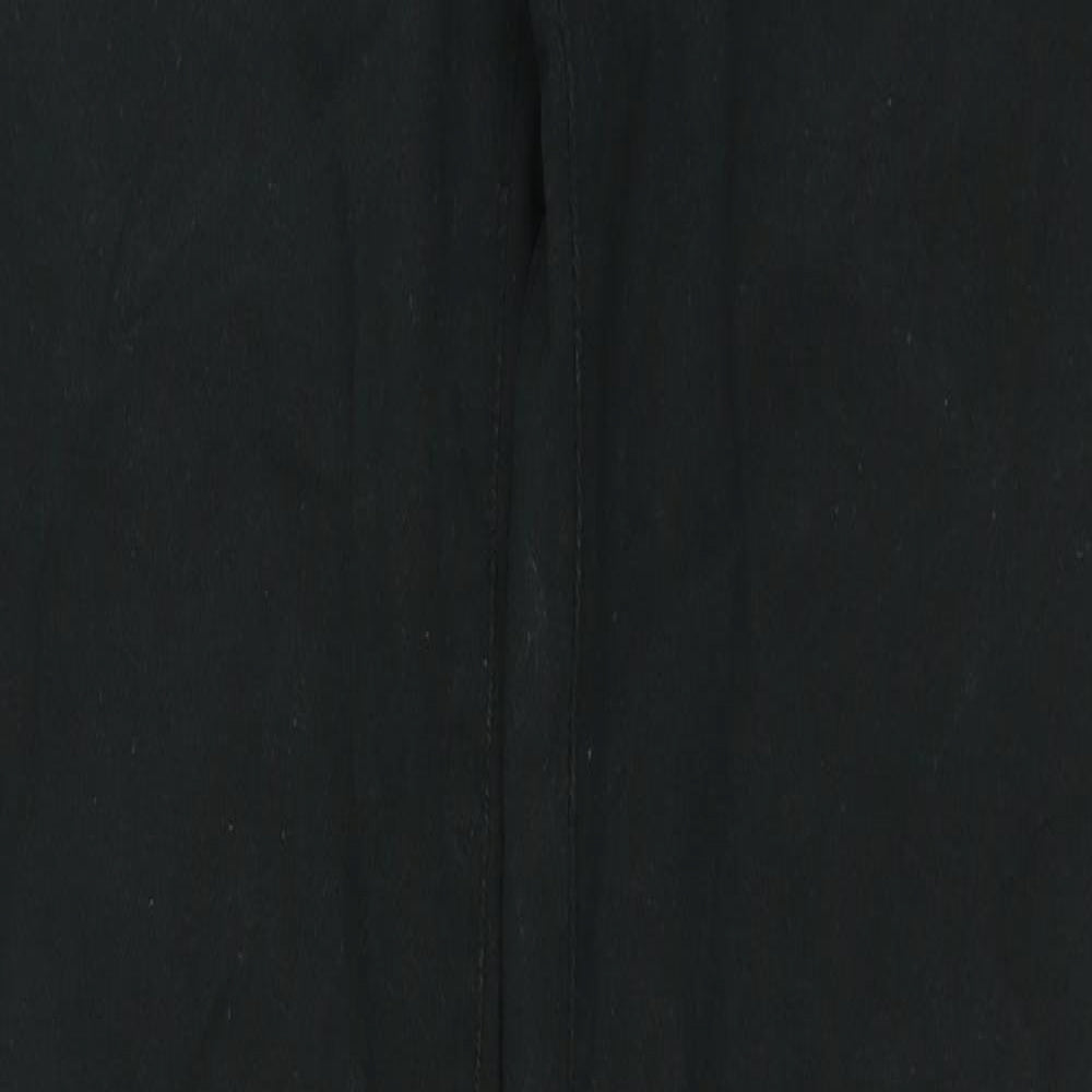 TU Womens Black Cotton Straight Jeans Size 10 L29 in Regular Zip