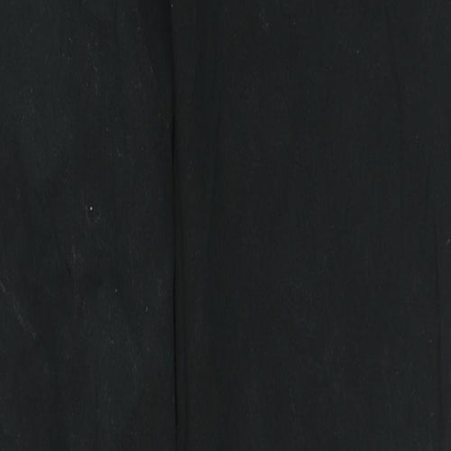TU Womens Black Cotton Straight Jeans Size 10 L29 in Regular Zip