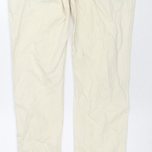 Cheap Monday Mens Ivory Cotton Straight Jeans Size 31 in L34 in Regular Zip