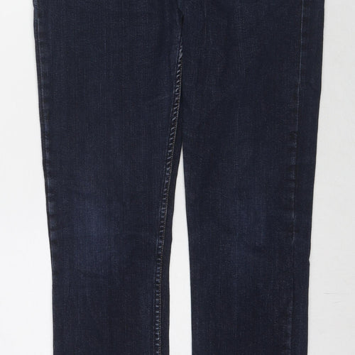 H&M Boys Blue Cotton Skinny Jeans Size 14-15 Years L29 in Regular Button