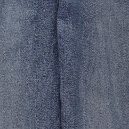 TU Mens Blue Cotton Straight Jeans Size 36 in L30 in Regular Zip