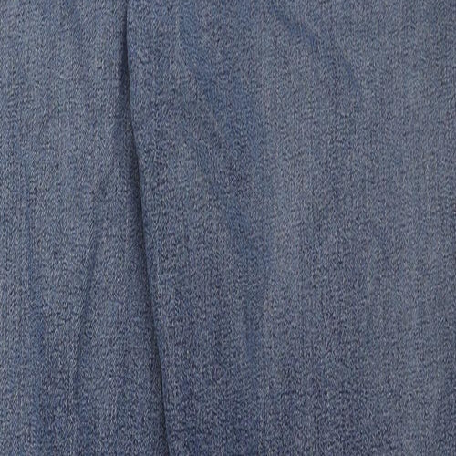TU Mens Blue Cotton Straight Jeans Size 36 in L30 in Regular Zip