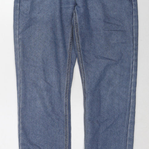 Denim & Co. Mens Blue Cotton Straight Jeans Size 30 in L30 in Regular Zip