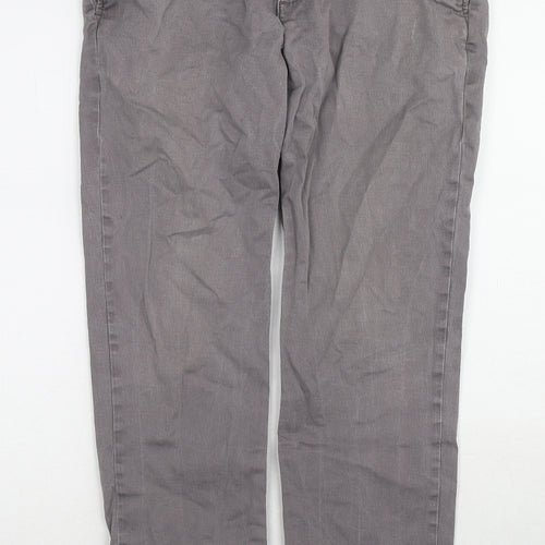 Goodthreads Mens Grey Cotton Straight Jeans Size 31 in L30 in Regular Zip