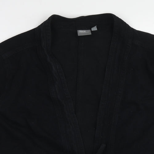 ASOS Womens Black Jacket Size M Tie - Tie Front