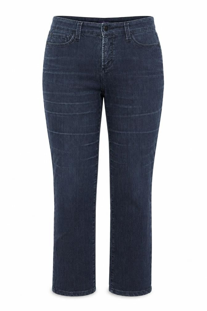 NYDJ Womens Blue Cotton Straight Jeans Size 10 L28 in Regular Zip