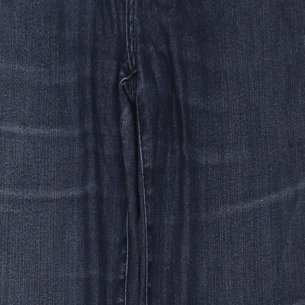 NYDJ Womens Blue Cotton Straight Jeans Size 10 L28 in Regular Zip