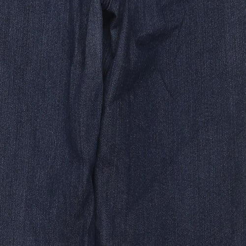 NYDJ Womens Blue Cotton Straight Jeans Size 10 L28 in Regular Zip