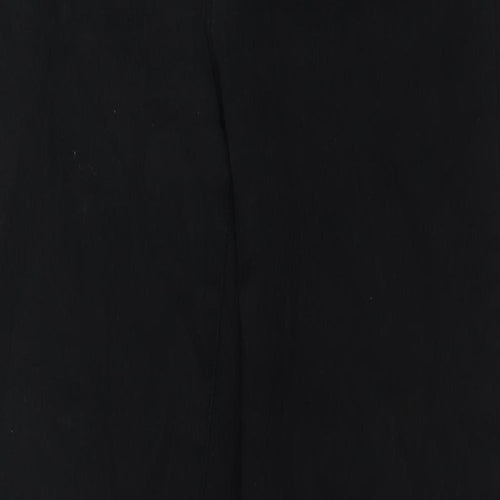 Ella J. Womens Black Cotton Bootcut Jeans Size 14 L30 in Regular Zip