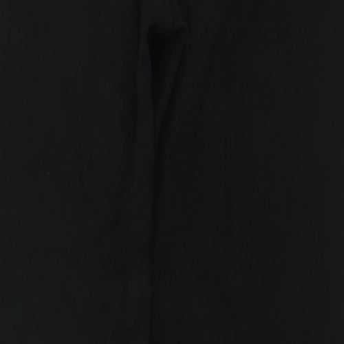 Ella J. Womens Black Cotton Bootcut Jeans Size 14 L30 in Regular Zip