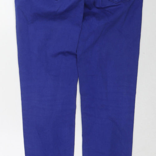 Zara Womens Blue Cotton Skinny Jeans Size 28 in L28 in Regular Zip