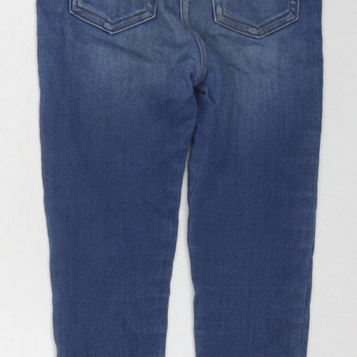 NEXT Girls Blue Cotton Jegging Jeans Size 2-3 Years Regular Pullover