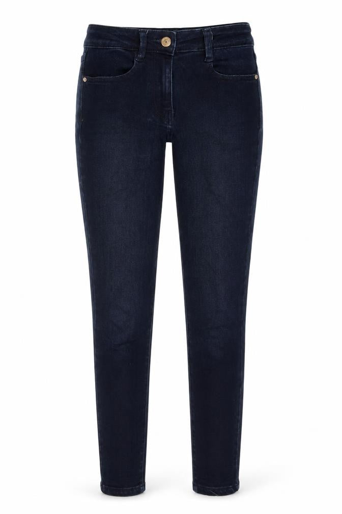 NEXT Womens Blue Cotton Skinny Jeans Size 8 L28 in Regular Zip