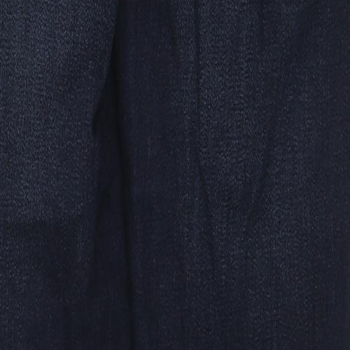 NEXT Womens Blue Cotton Skinny Jeans Size 8 L28 in Regular Zip