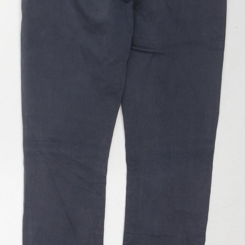 River Island Womens Blue Cotton Skinny Jeans Size 8 L28 in Regular Zip