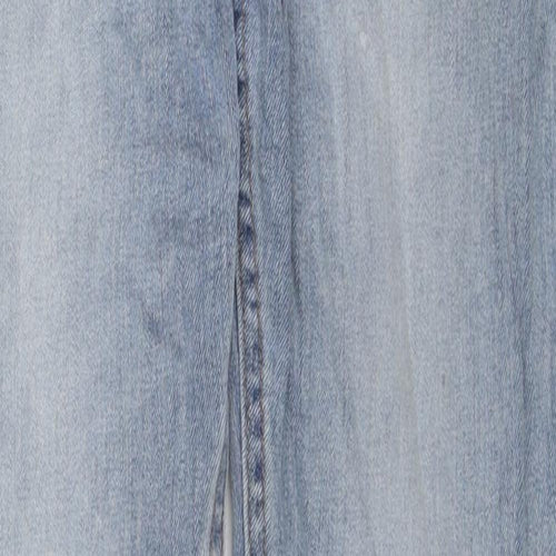 Zara Womens Blue Cotton Skinny Jeans Size 12 L28 in Regular Zip