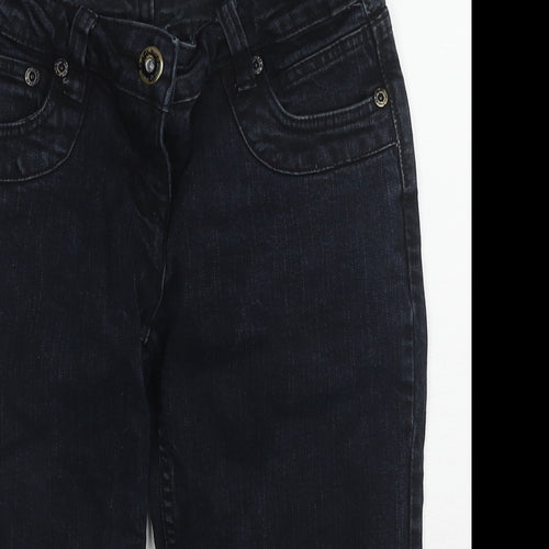 House of Denim Womens Black Cotton Skimmer Shorts Size 18 L15 in Regular Zip