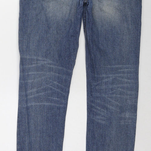ASOS Mens Blue Cotton Skinny Jeans Size 31 in L31 in Regular Zip