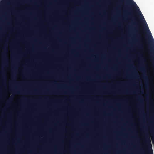 Monsoon Womens Blue Overcoat Coat Size 18 Button