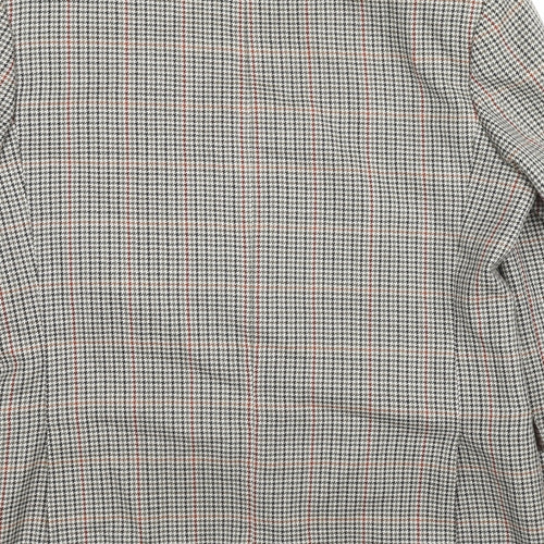 Debenhams Mens Beige Check Wool Jacket Suit Jacket Size 42 Regular