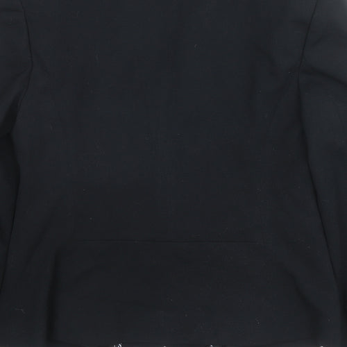 Marks and Spencer Womens Black Polyester Jacket Blazer Size 8