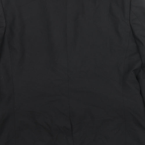 River Island Mens Black Polyester Jacket Suit Jacket Size 42 Regular