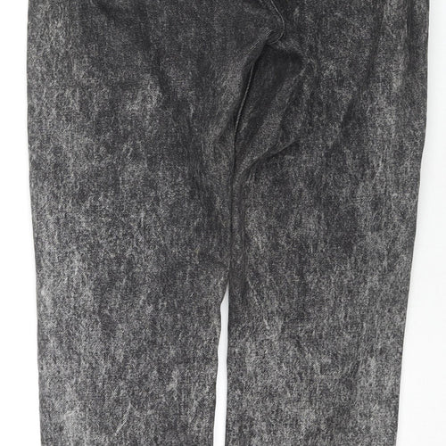 River Island Womens Grey Cotton Tapered Jeans Size 8 L27 in Regular Zip