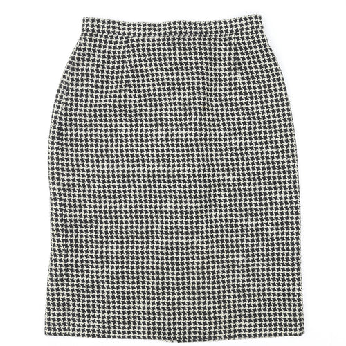 Planet Womens Multicoloured Geometric Acrylic Straight & Pencil Skirt Size 10 Zip