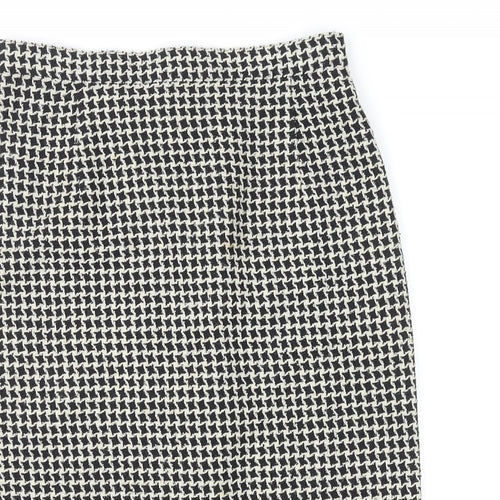 Planet Womens Multicoloured Geometric Acrylic Straight & Pencil Skirt Size 10 Zip