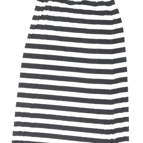 Only Womens Multicoloured Striped Cotton Slip Dress Size 2XL Square Neck Pullover