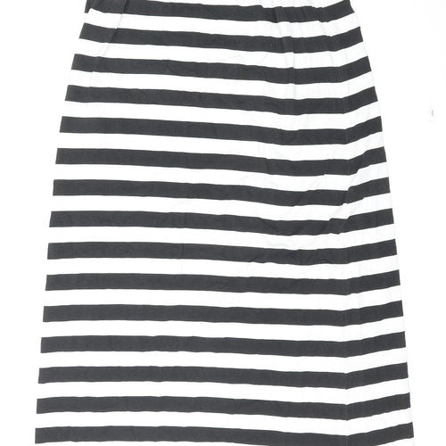 Only Womens Multicoloured Striped Cotton Slip Dress Size 2XL Square Neck Pullover